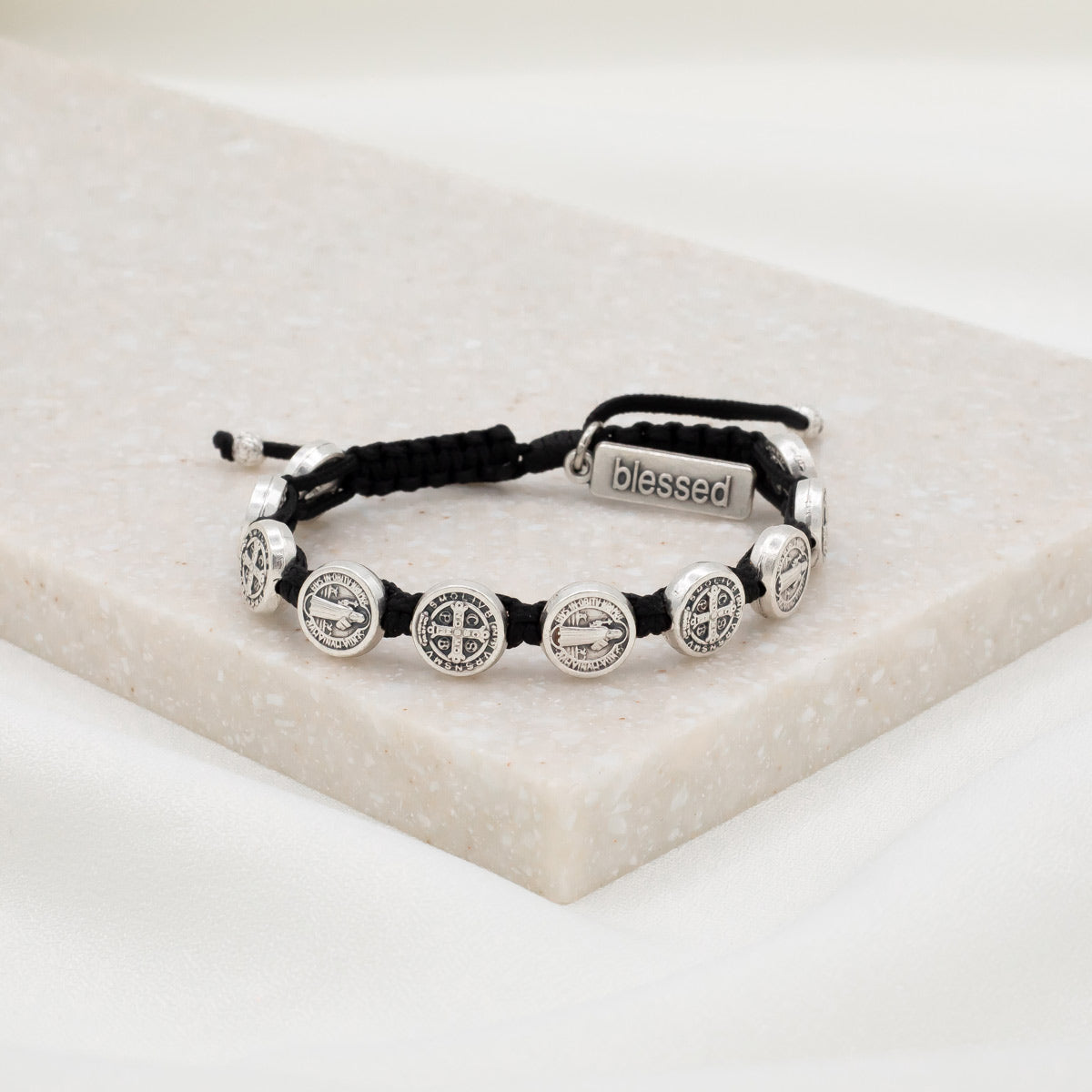 Benedictine Blessing Bracelet Black/Silver