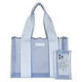 Carolina Blue Crochet Wave Jelly Tote Bag