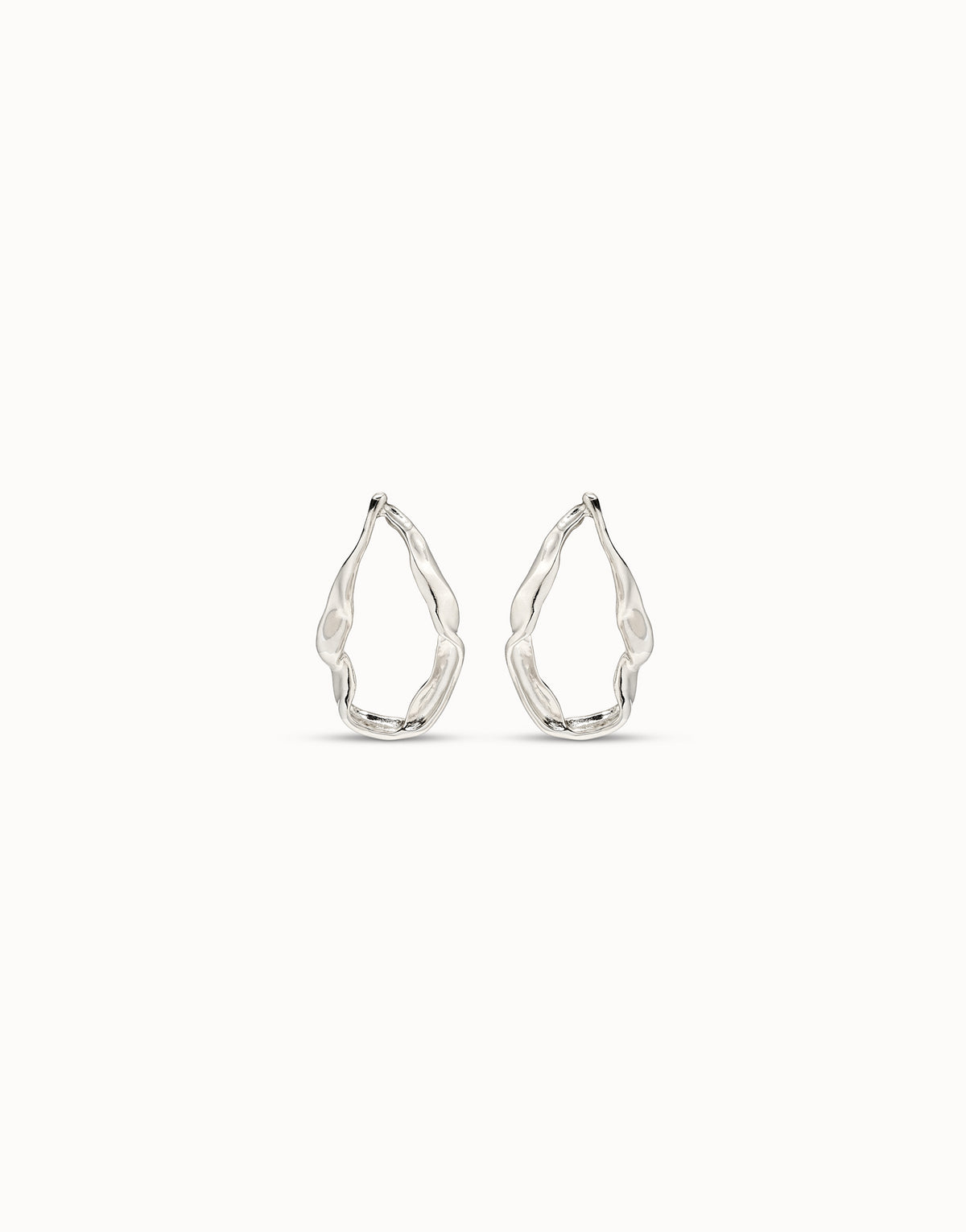 Large Hoop Earrings - Silver